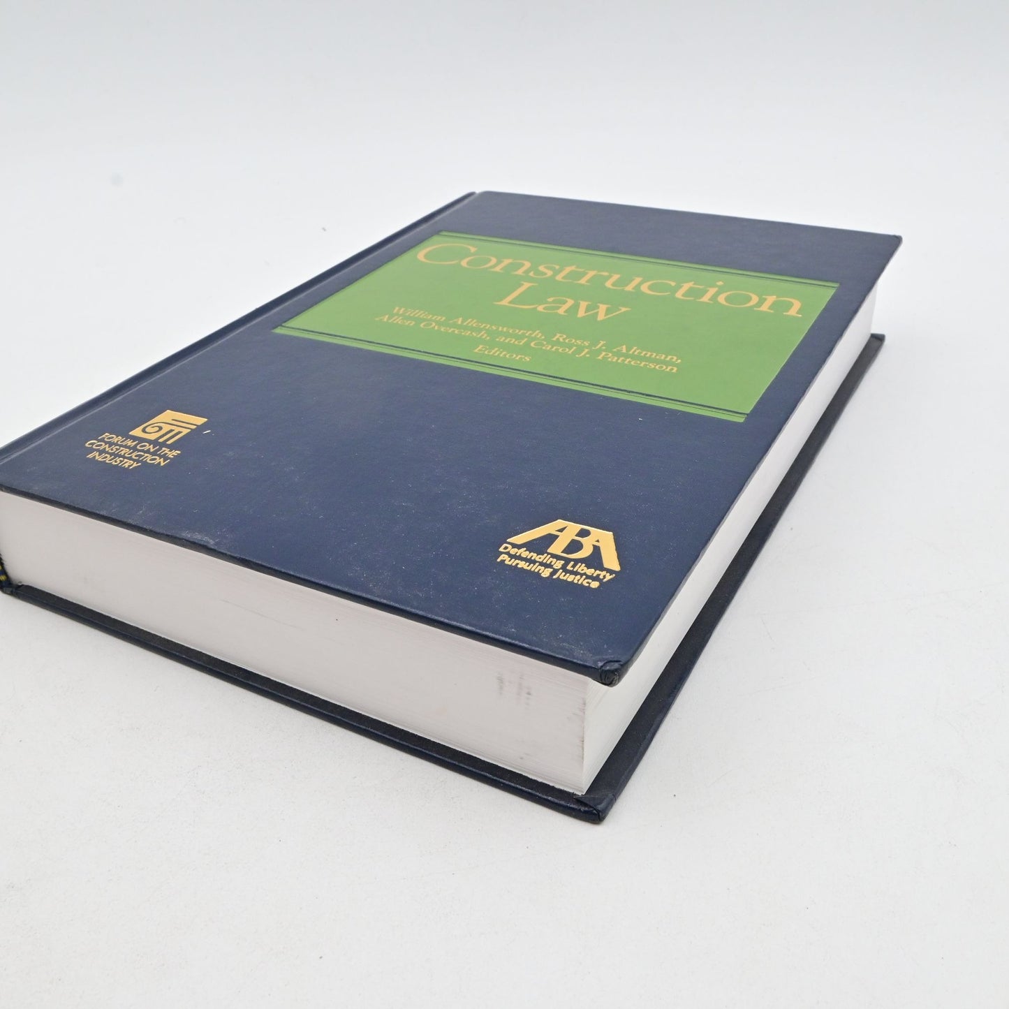 Construction Law Hardcover Book By William Allensworth & Editors