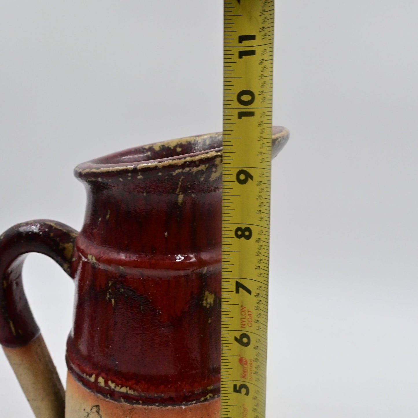 Pigeon Forge Pottery Handmade Pitcher 10in Tall