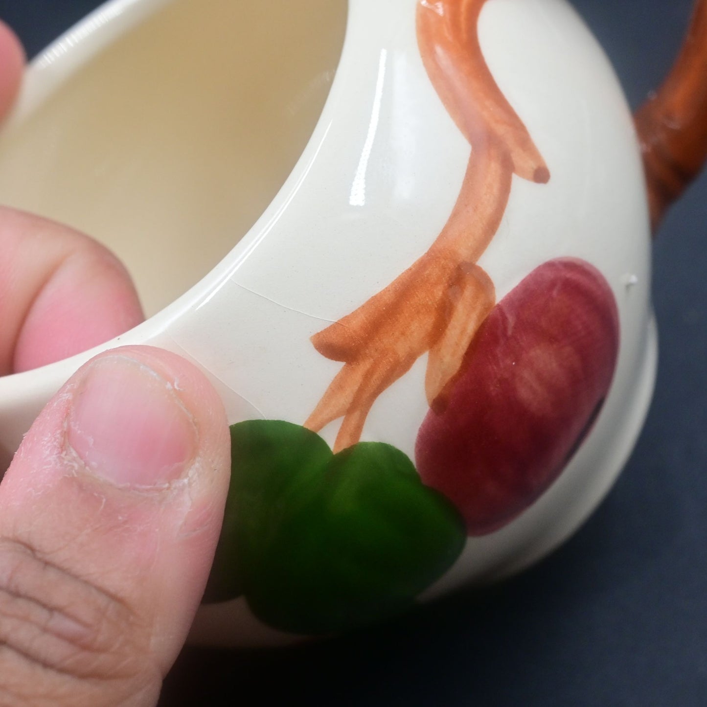 Franciscan Ware Red Apple Sugar & Creamer Set Vintage