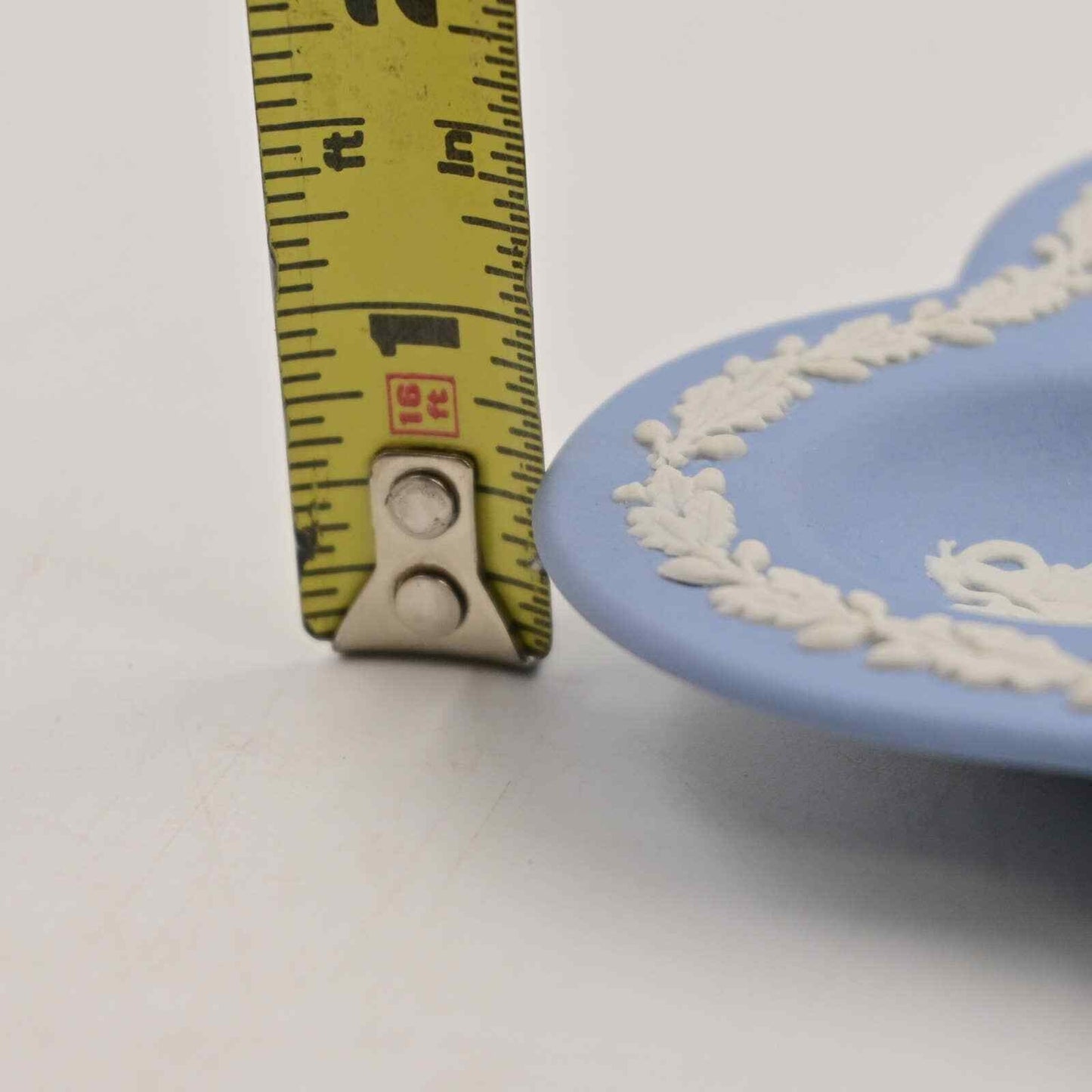 Vintage Wedgwood Blue Jasperware Divided Clover Trinket Tray