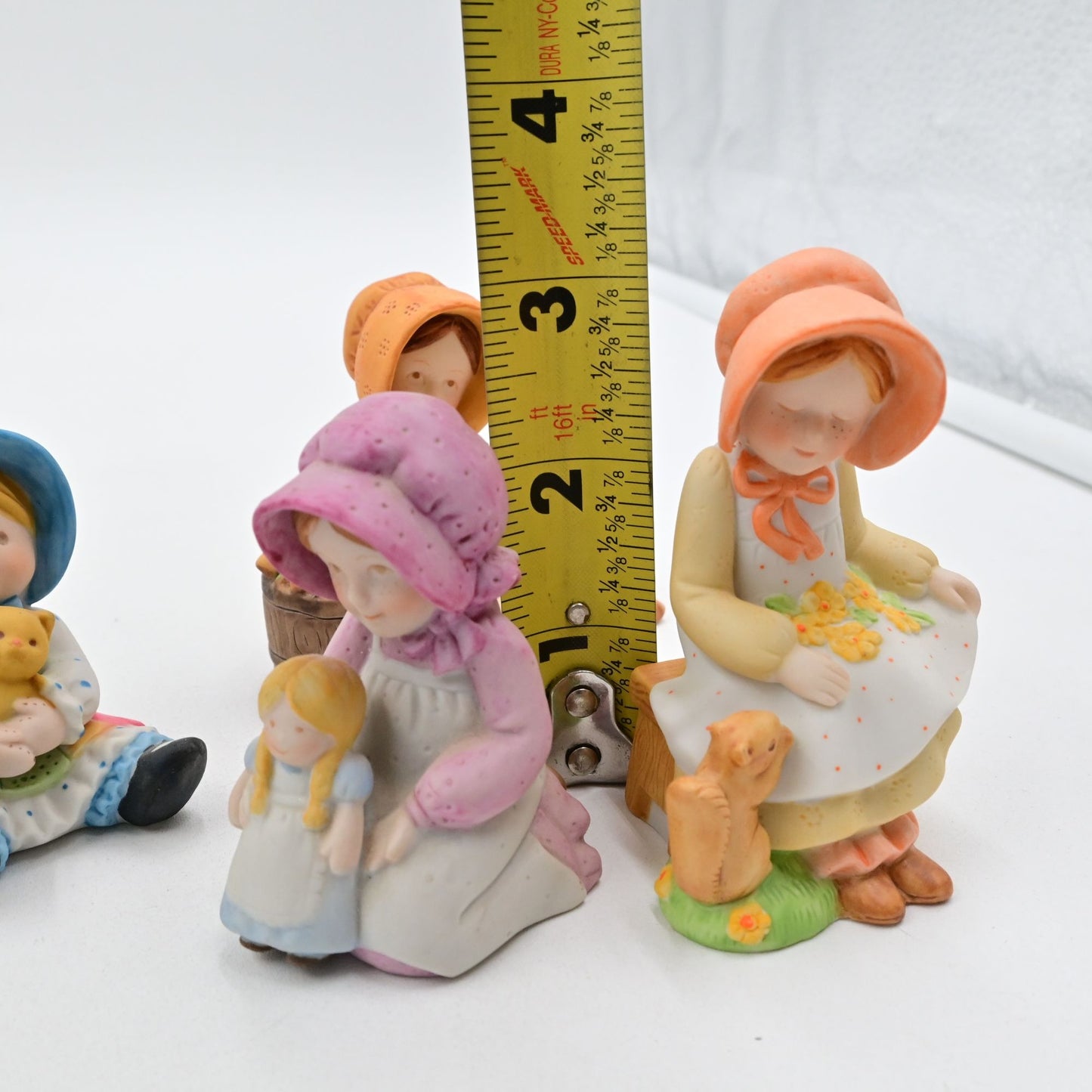Holly Hobbie American Greetings Miniature Figure Bundle Of 6 - Vintage