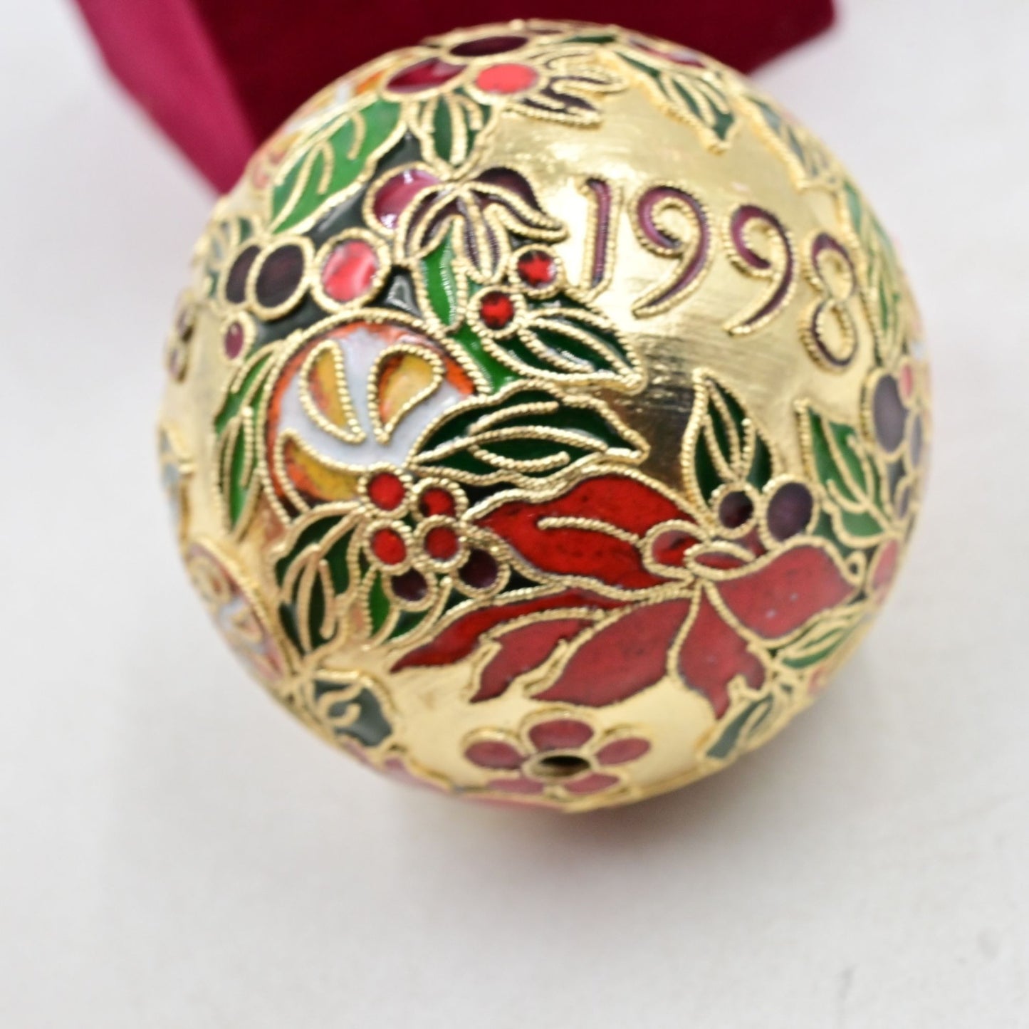 Dillards Trimsetter Cloisonne Ornament Vintage 1998 W/ Box