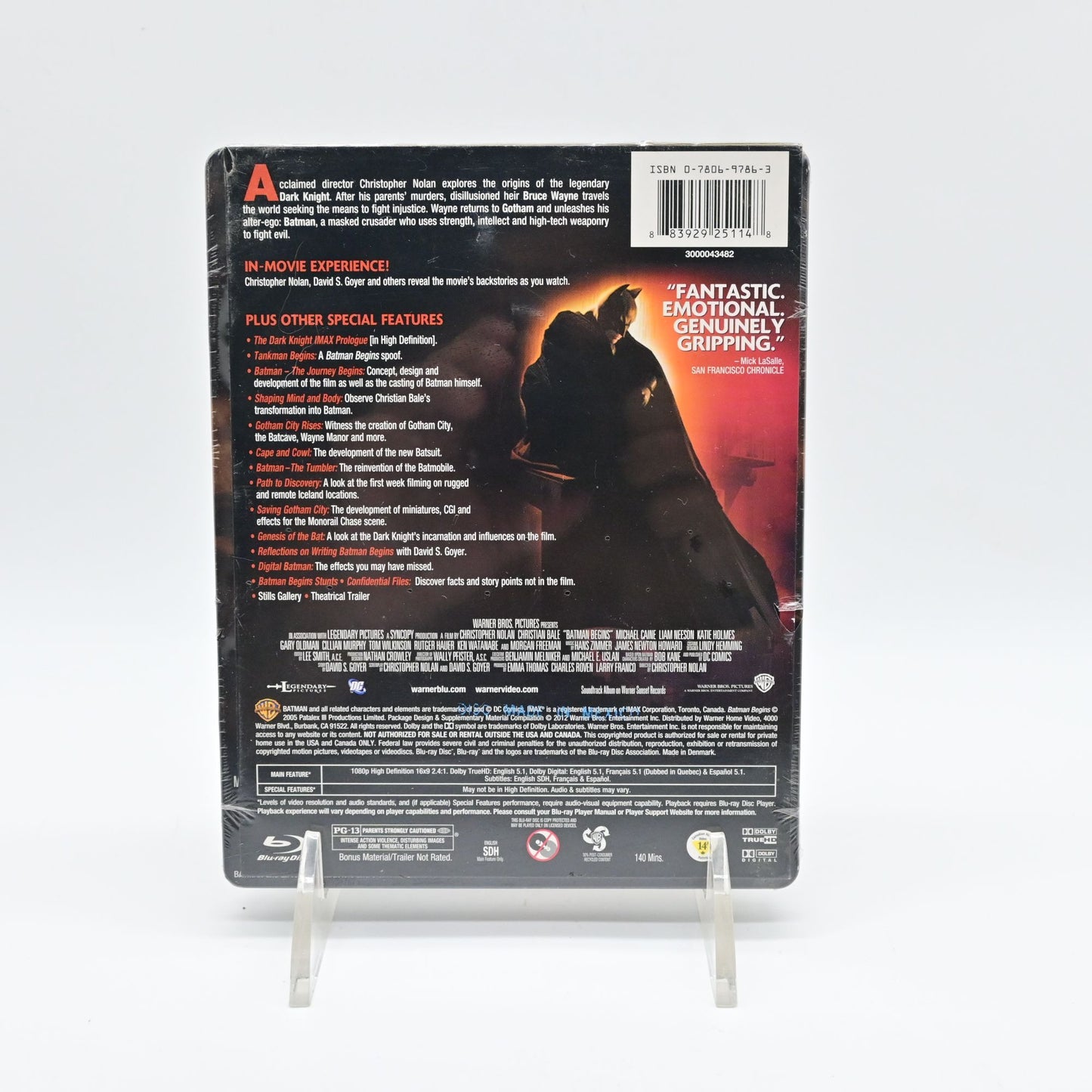 Batman Begins Blu-Ray With UltraViolet Digital Copy Sealed