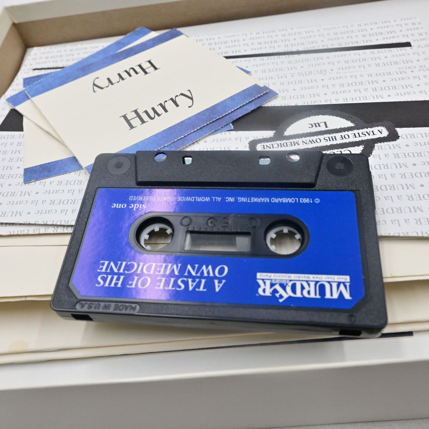 Murder Ala Carte Mystery Dinner Party Game A Taste Of HIs Own Medicine