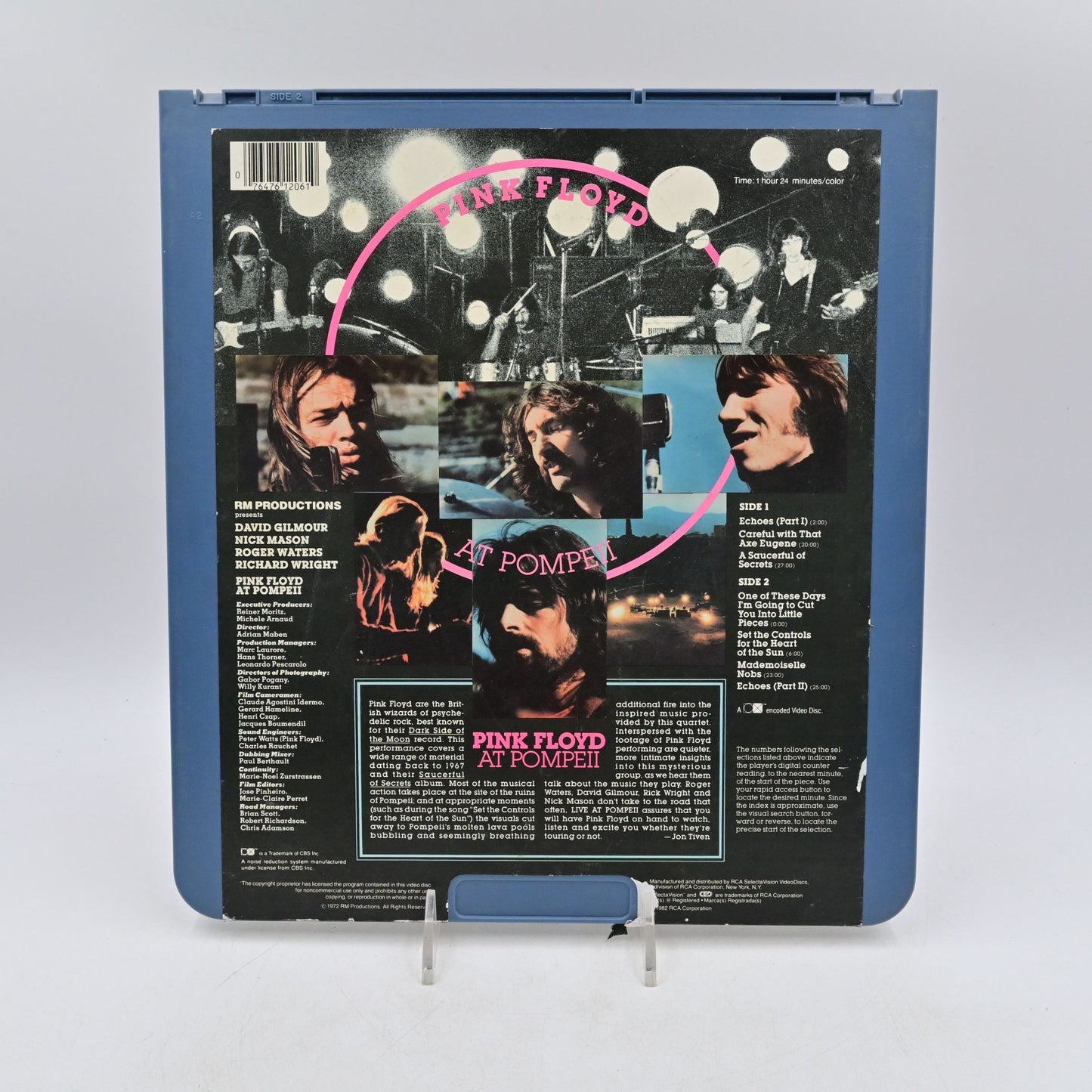 Pink Floyd Live Pompeii CED Videodisc RCA SelectaVision