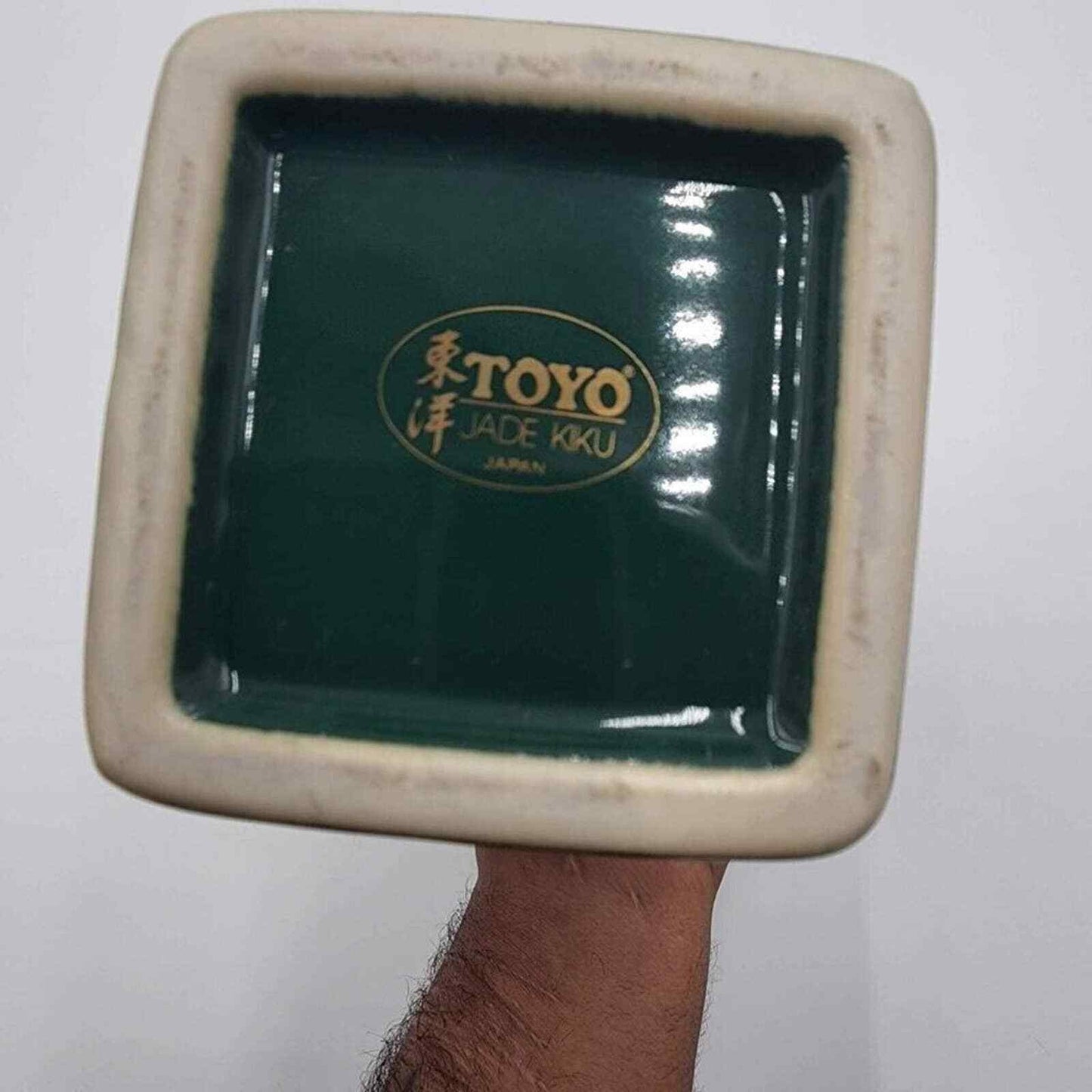 Vintage Toyo Jade Kiku Made In Japan Vase