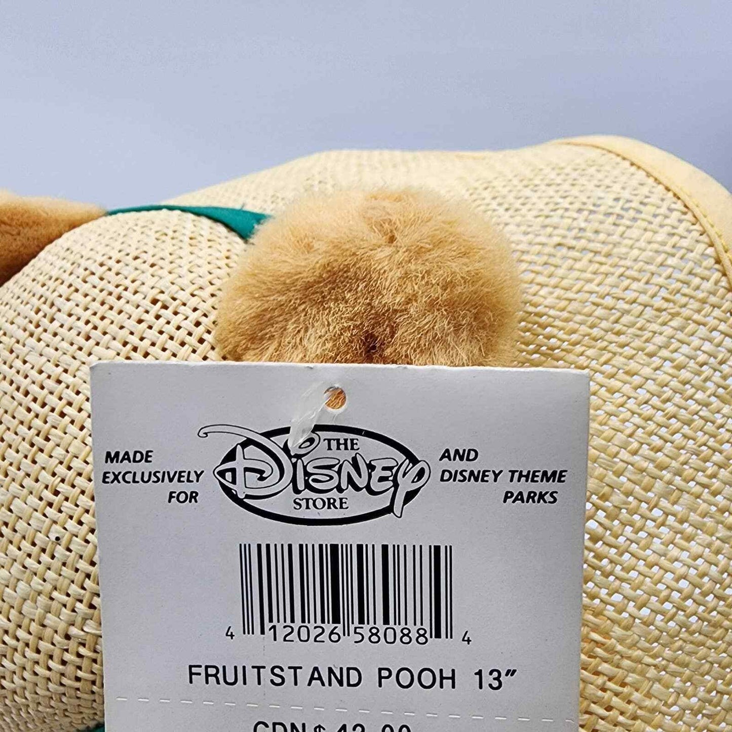 Disney Winnie The Pooh Fruit Stand Pooh 13" Plush NWT