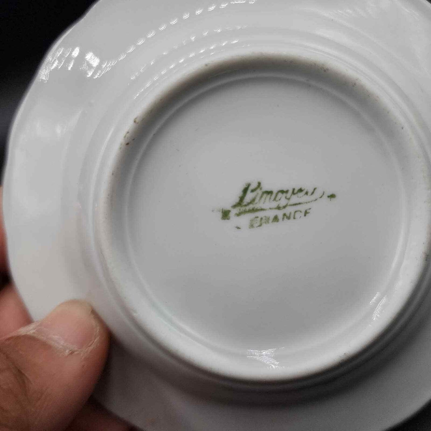 Limoges France Lighter And Matching Ashtray Vintage