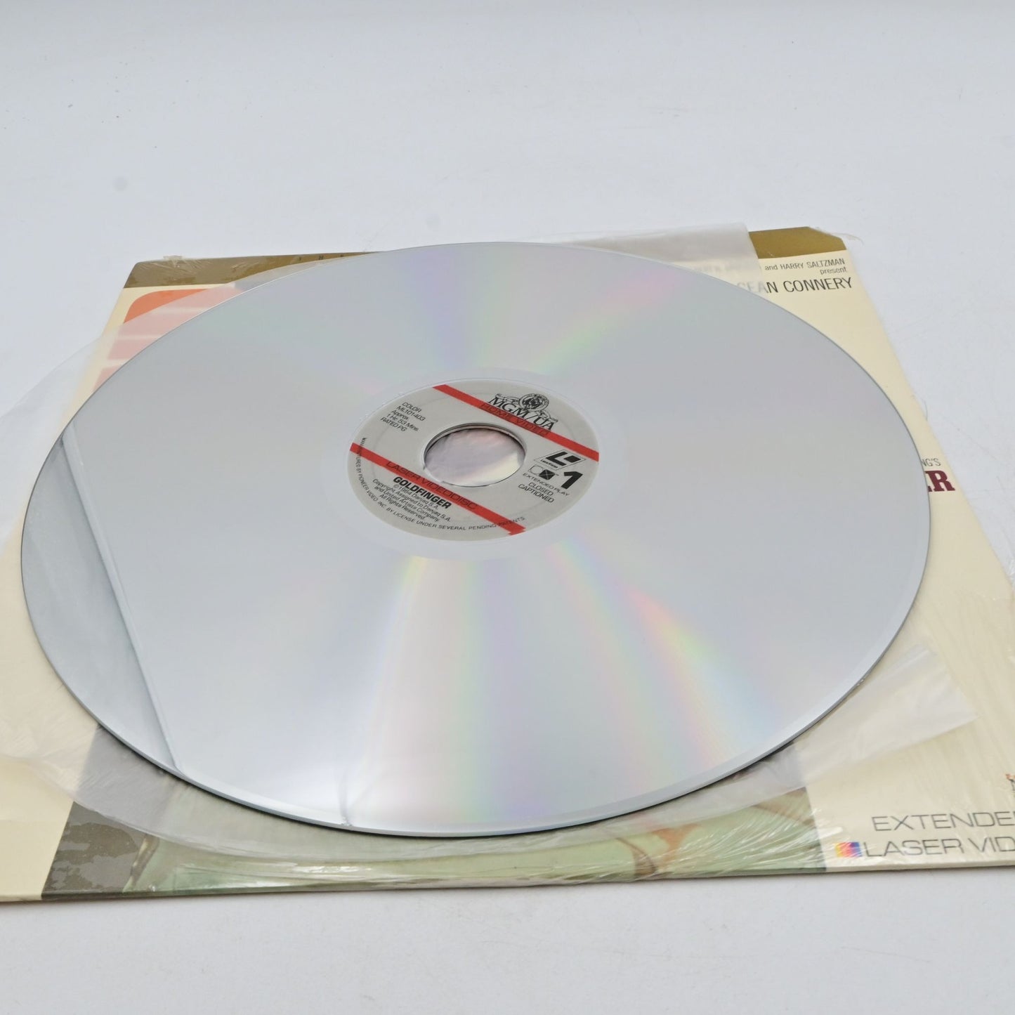 James Bond Goldfinger Laserdisc Extended Play Sean Connery Movie Collectible