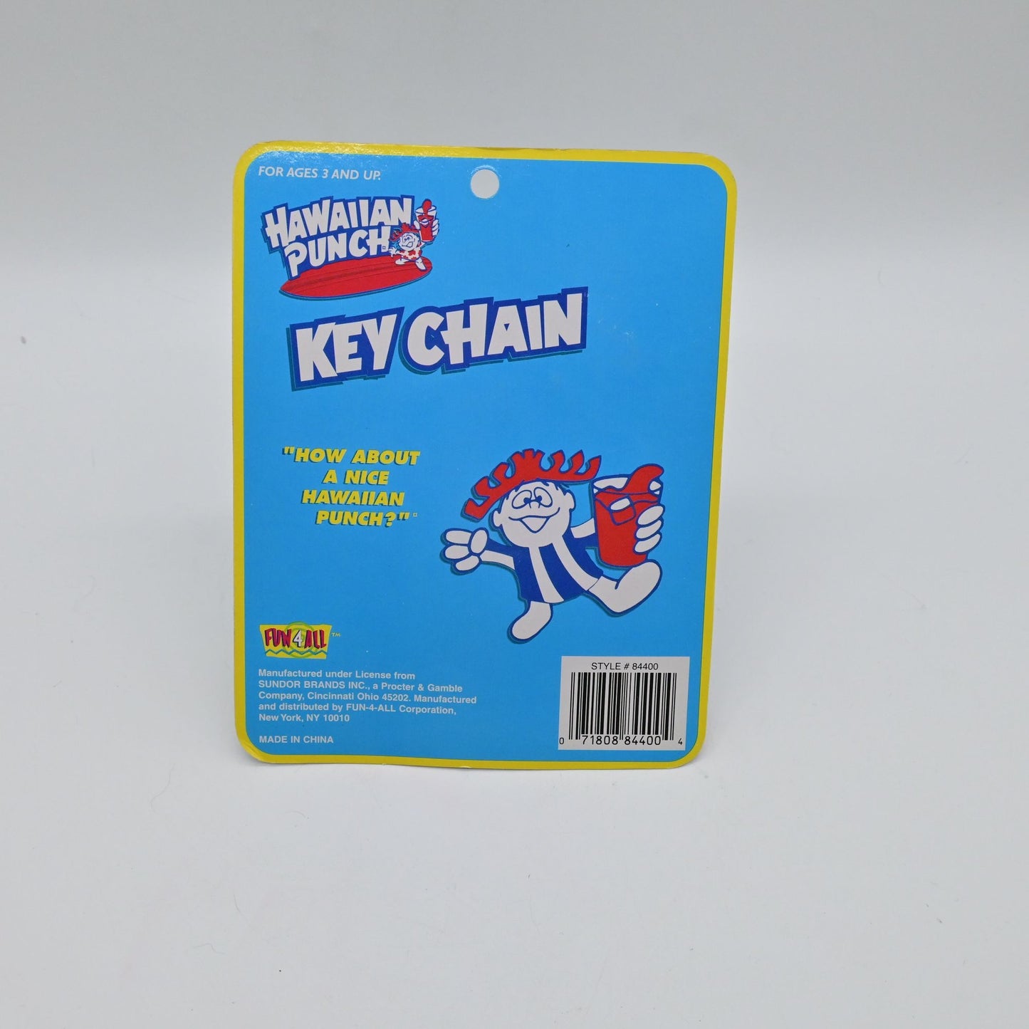 Hawaiian Punch Punchy Mascot Red Cup Key Chain Fun 4 All New Sealed