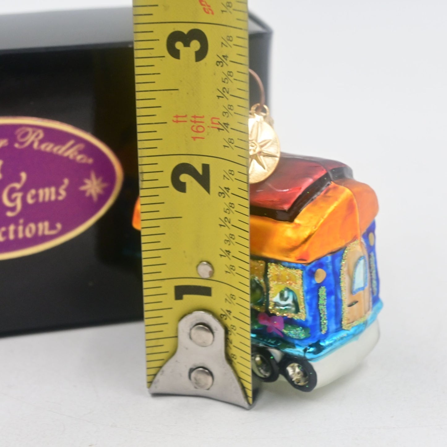 Christopher Radko The Little Gems Collection Christmas Locomotive Train Car Ornament