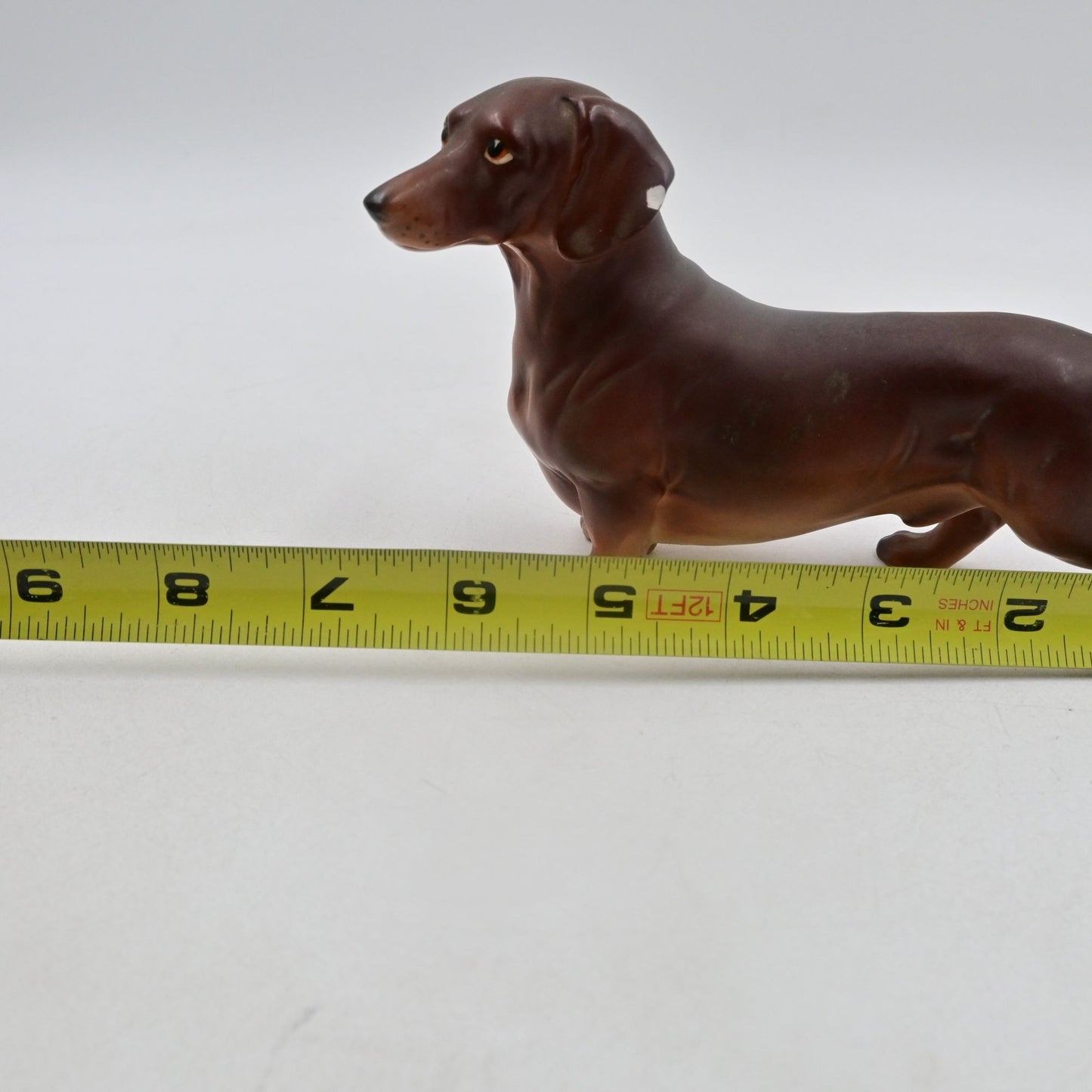 Dachshund Hot Dog Puppy Dog Ceramic Figure - Damaged