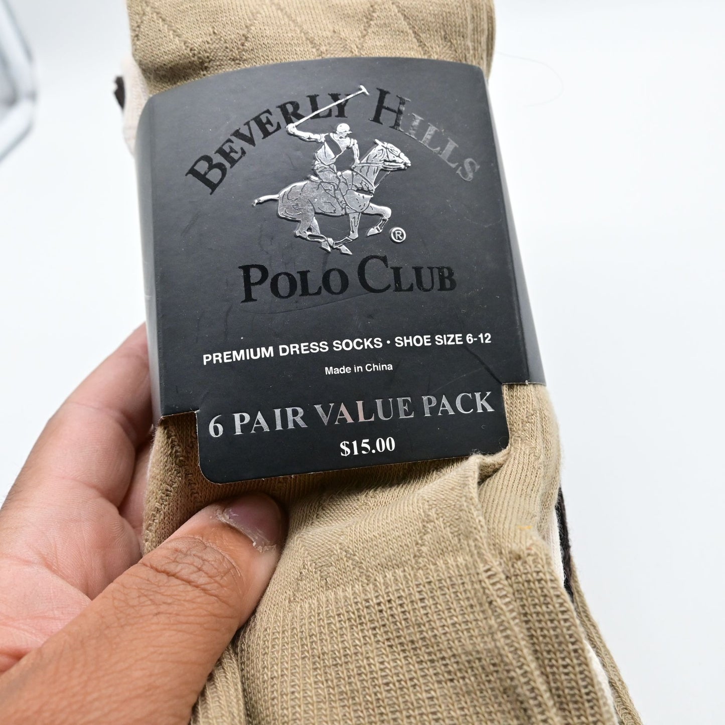 Beverly Hills Polo Club Premium Ribbed Dress Socks Mens Size 6-12