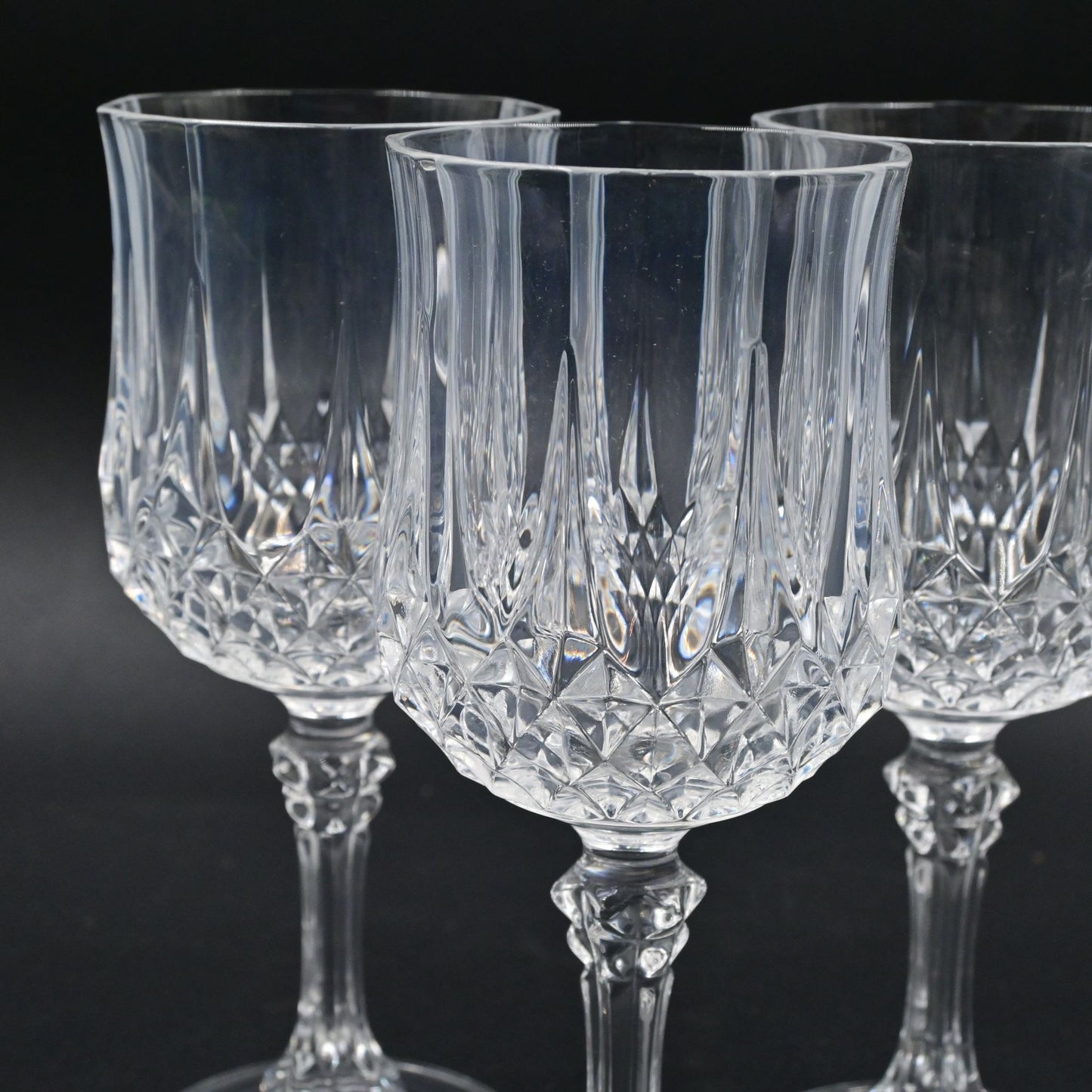 Cristal D'Arques Longchamp Crystal Wine Glasses Set Of 3