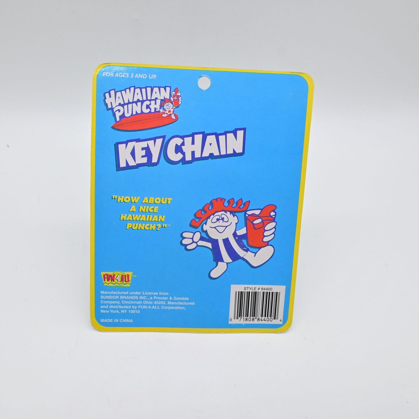 Hawaiian Punch Punchy Mascot Purple Cup Key Chain Fun 4 All New Sealed