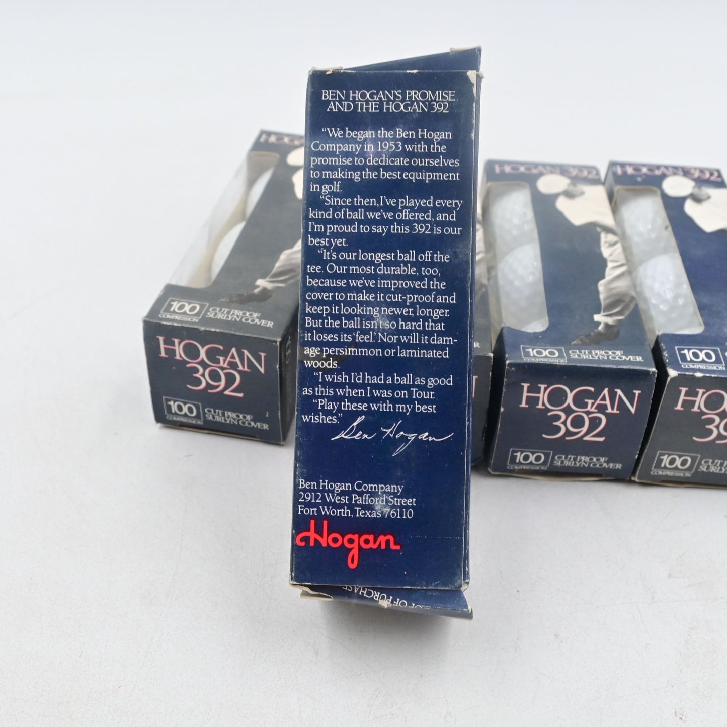 Ben Hogan 392 Cut Proof Surlyn Cover 100 Comp Golf Balls 5 Packs 15 Balls New