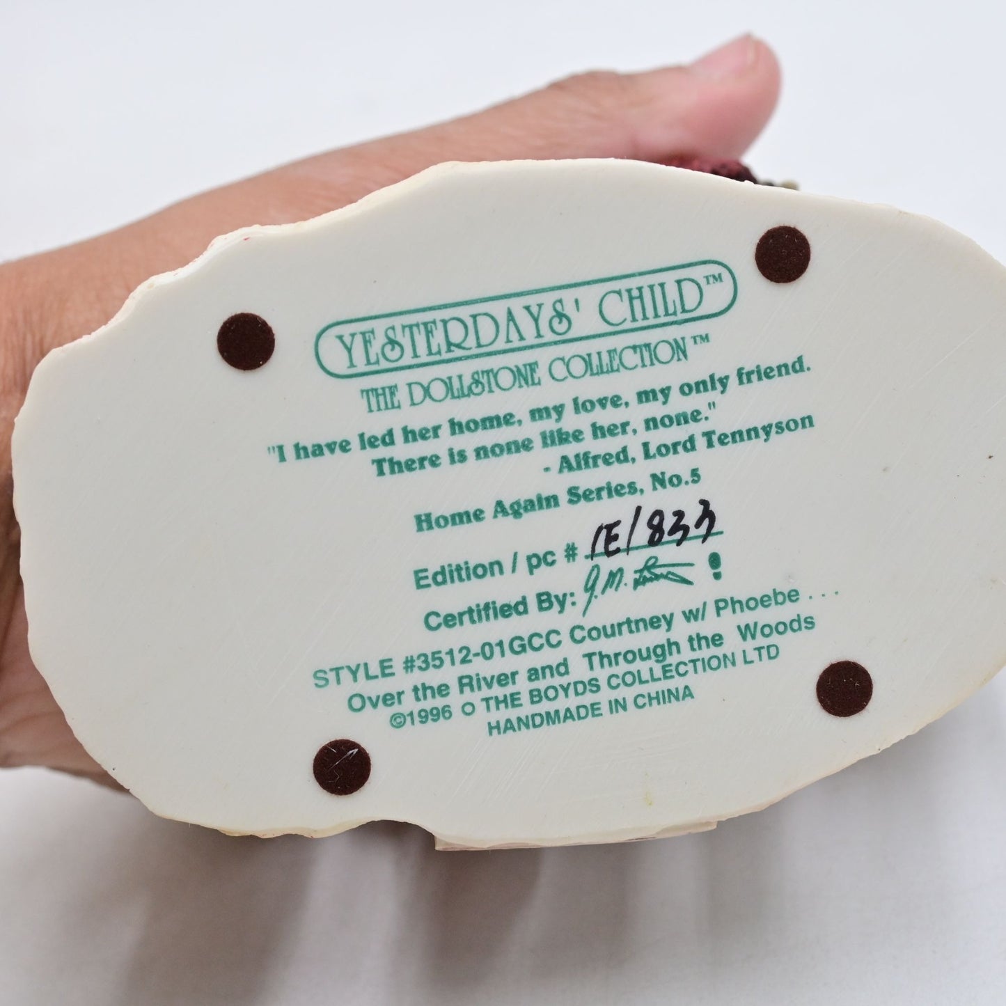 Yesterdays Child Courtney With Phoebe Over The River And Through The Woods 1995