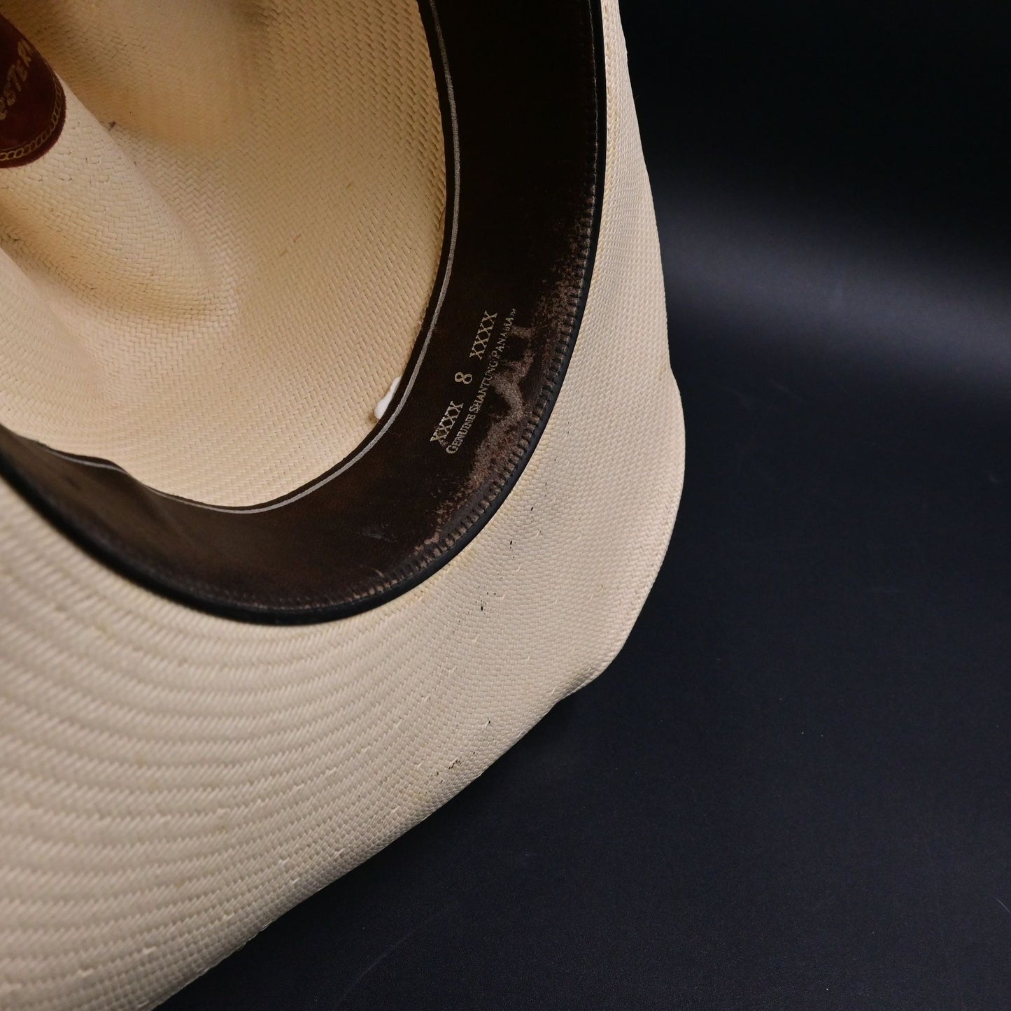 Resistol Cowboy Hat XXXX White Beaver Size 7 5/8 Damaged