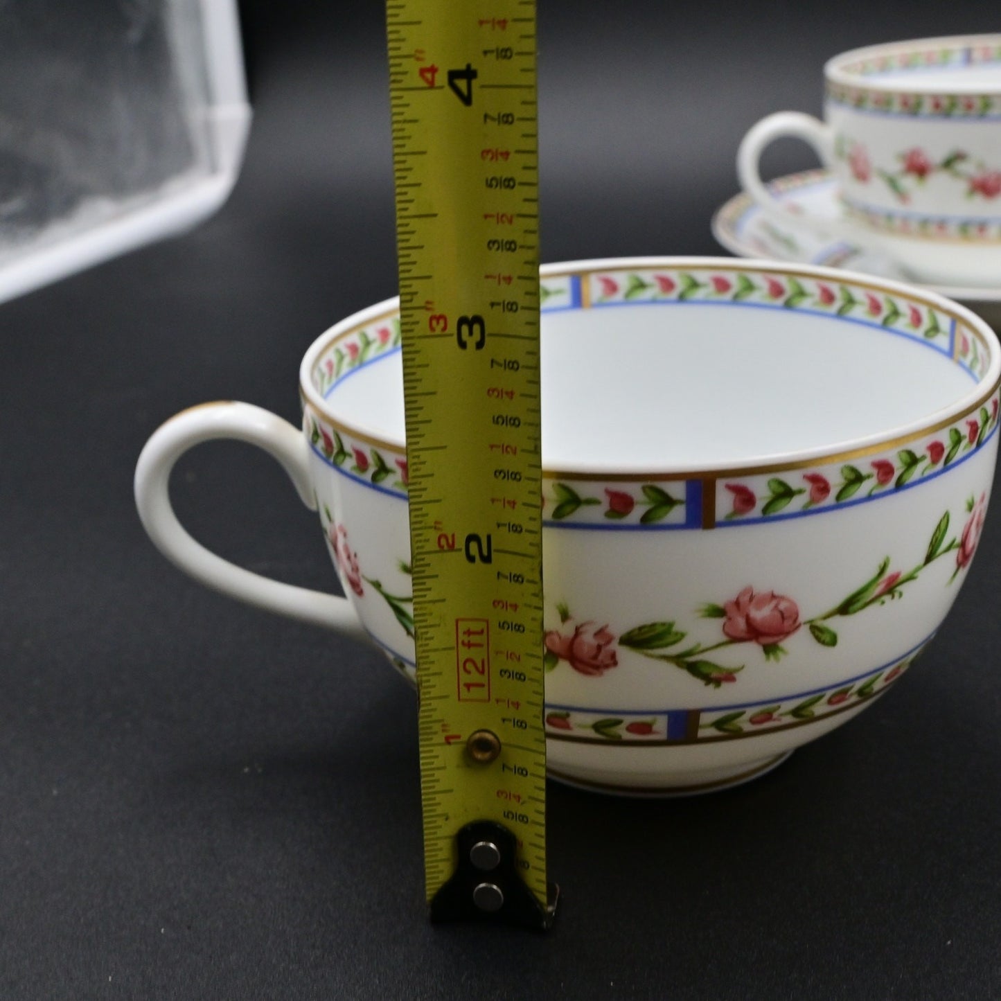 Vintage A. Raynaud Limoges Histoire De Roses Teacup Bundle Of 3