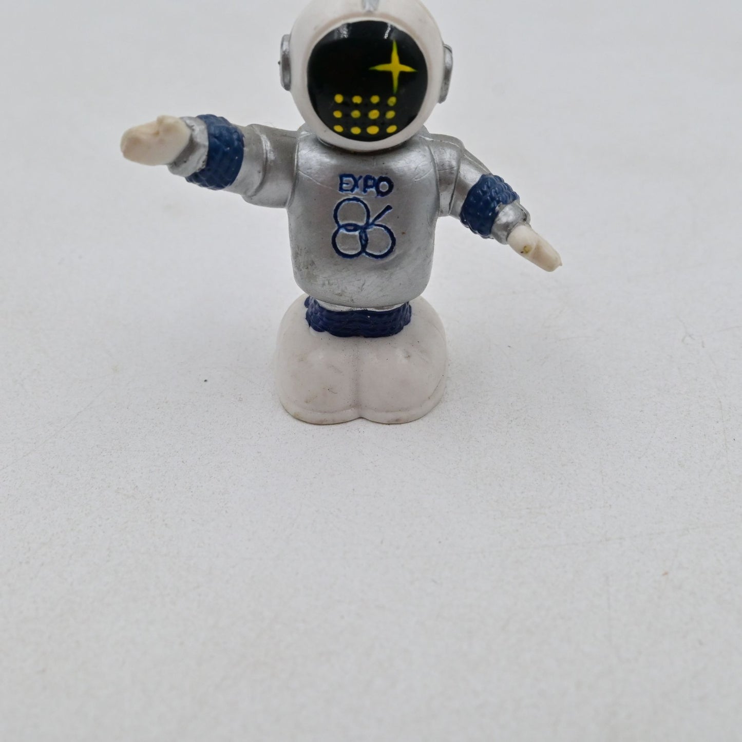 Expo 86 Ernie Mascot Figural Keychain Vintage
