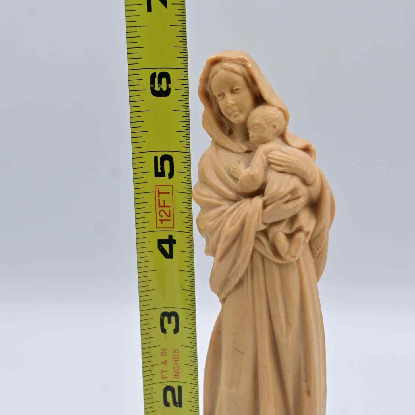 Vintage Virgin Mary With Jesus Figure