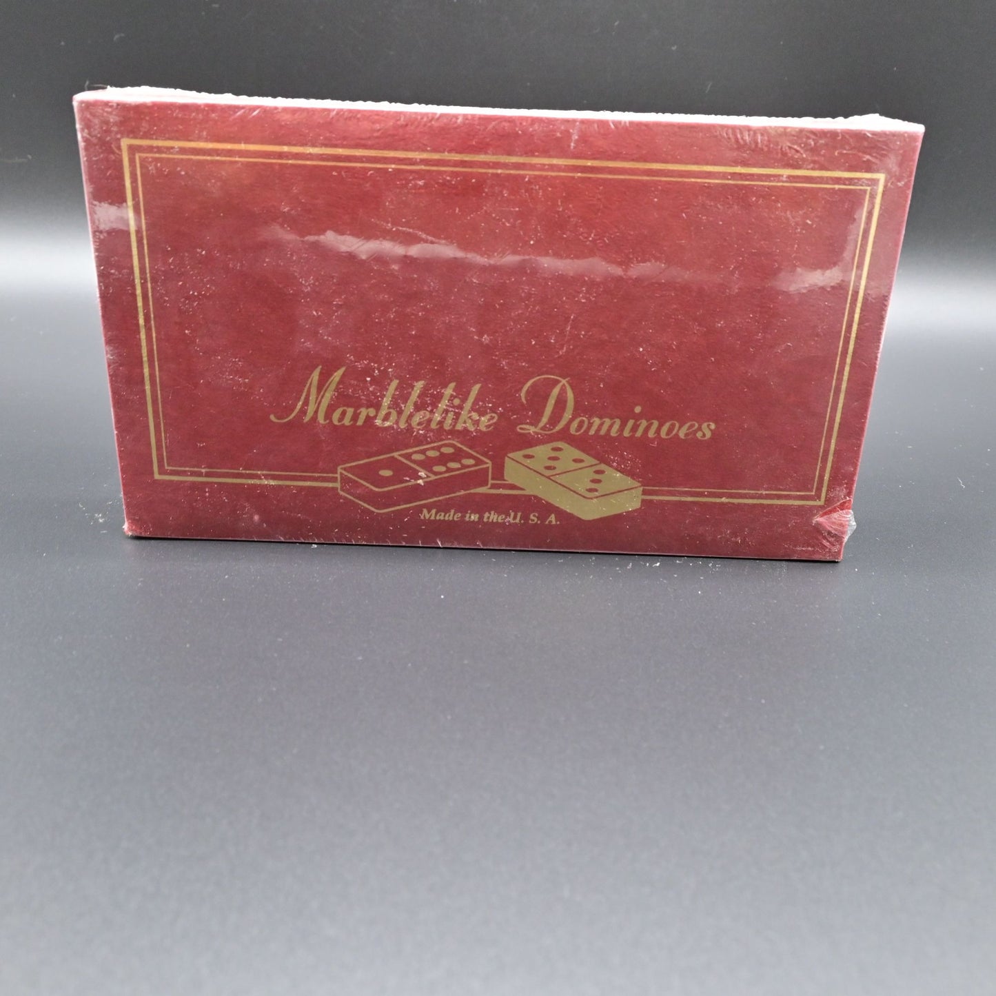 Marblette Dominoes Set With Western Money Union Transfer Branding