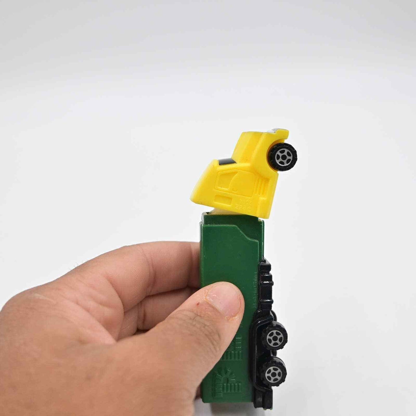 Vintage Yellow And Green Truck Pez Dispenser