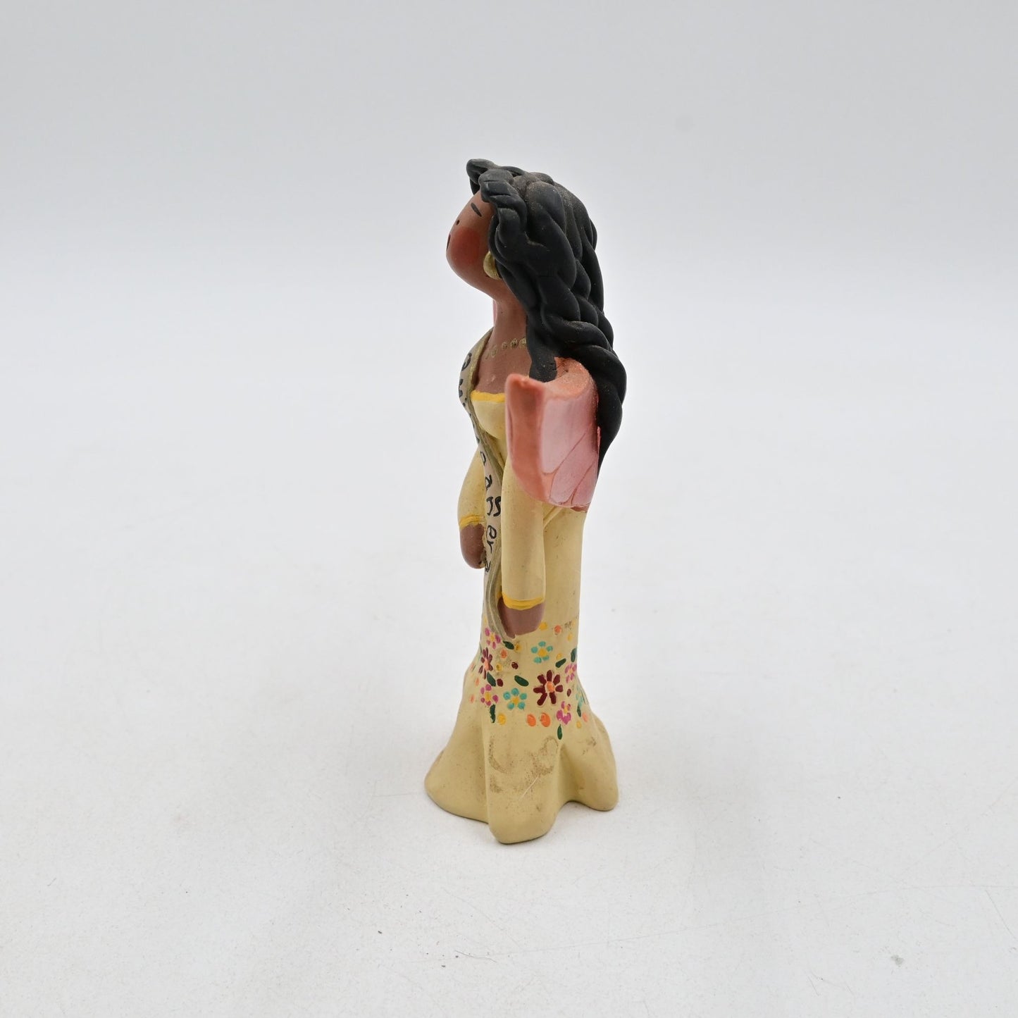 April Romo De Vivar Folk Art Native American Angel Southwest 4" - Vintage