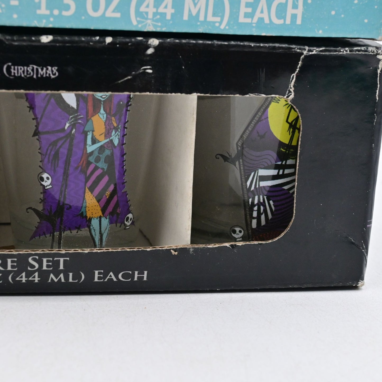 Disney The Nightmare Before Christmas Shot Glass Set Pair 8 Glasses Total