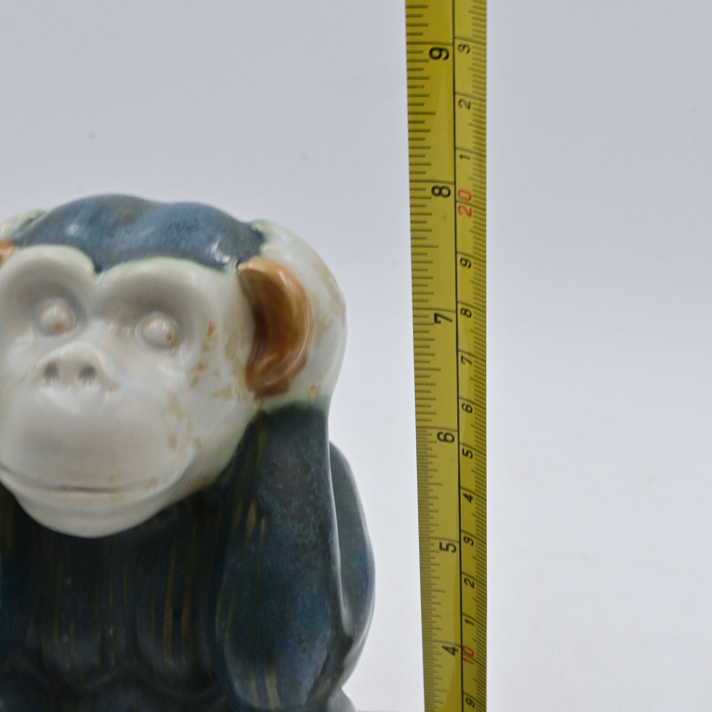Vintage Majolica 2 Wise Monkeys Hear No Evil and See No Evil