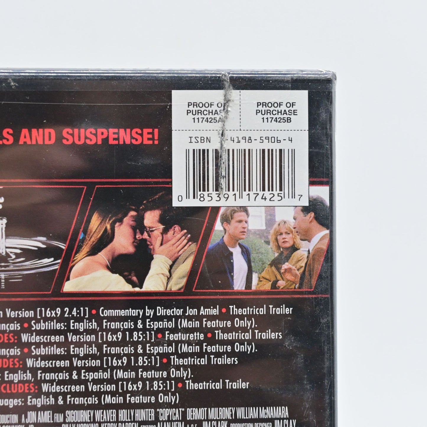 Copycat / Diabolique / The Crush / Pacific Heights (DVD 2-disc) 4 film Thriller