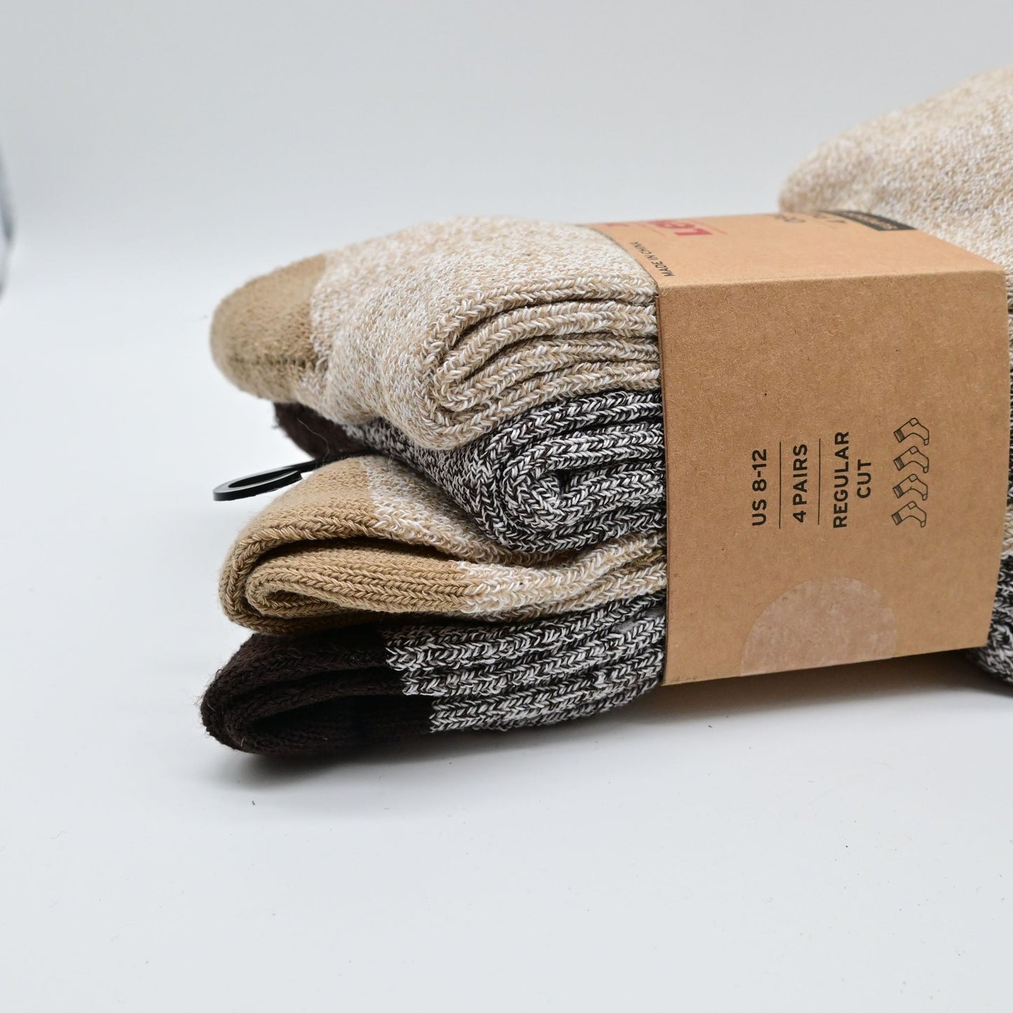 Levis Mens Casual Regular Cut Socks 4-Pack US Size 8-12 Superior Comfort