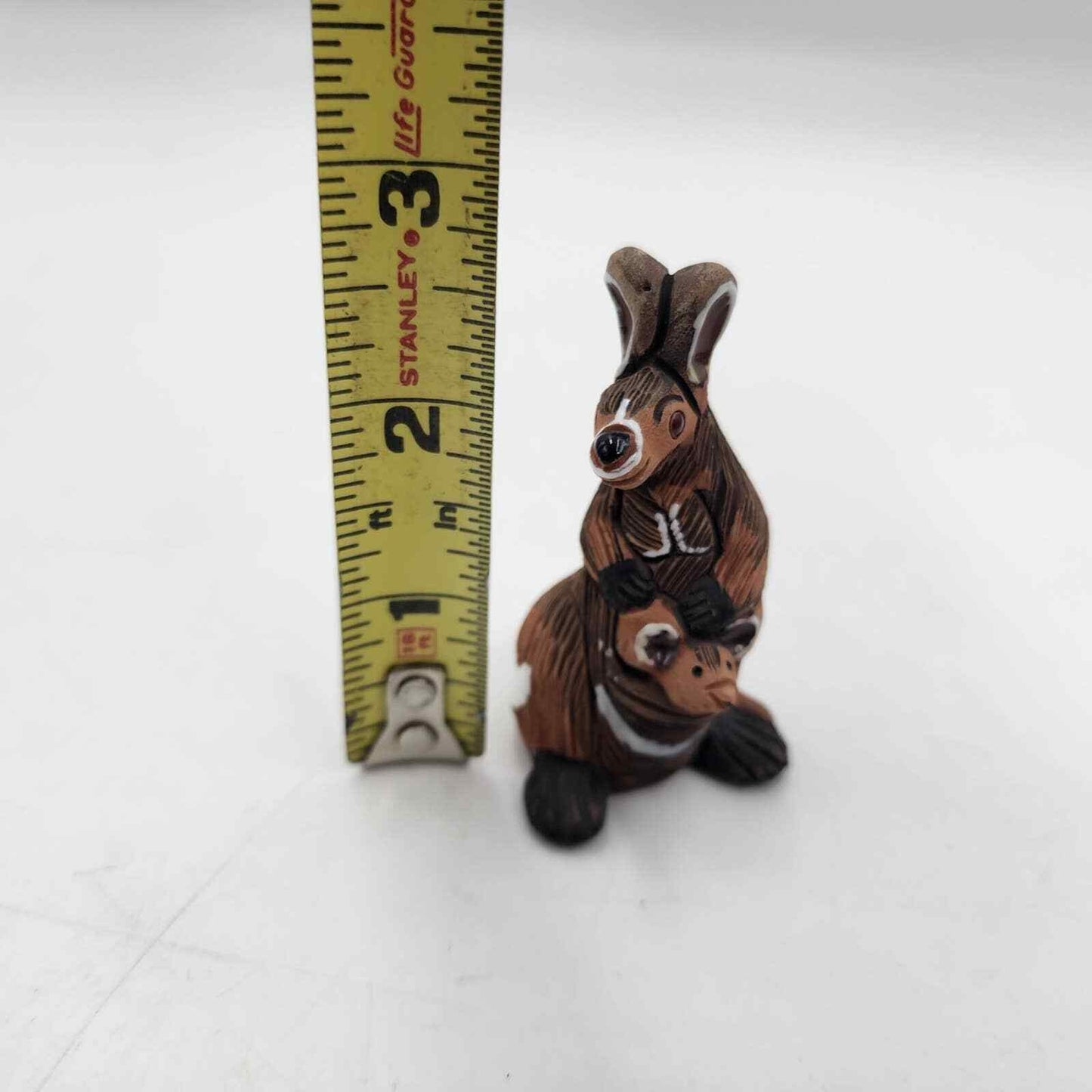 Casals Peru Kangaroo With Joey Clay Pottery Art Vintage Figure