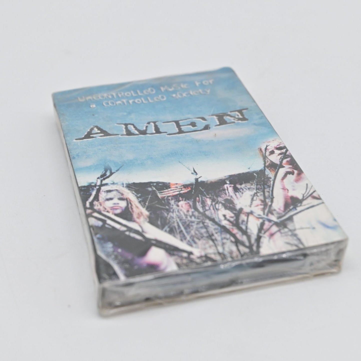 Amen Promo Cassette - Uncontrolled Music For A Controlled Society Sealed