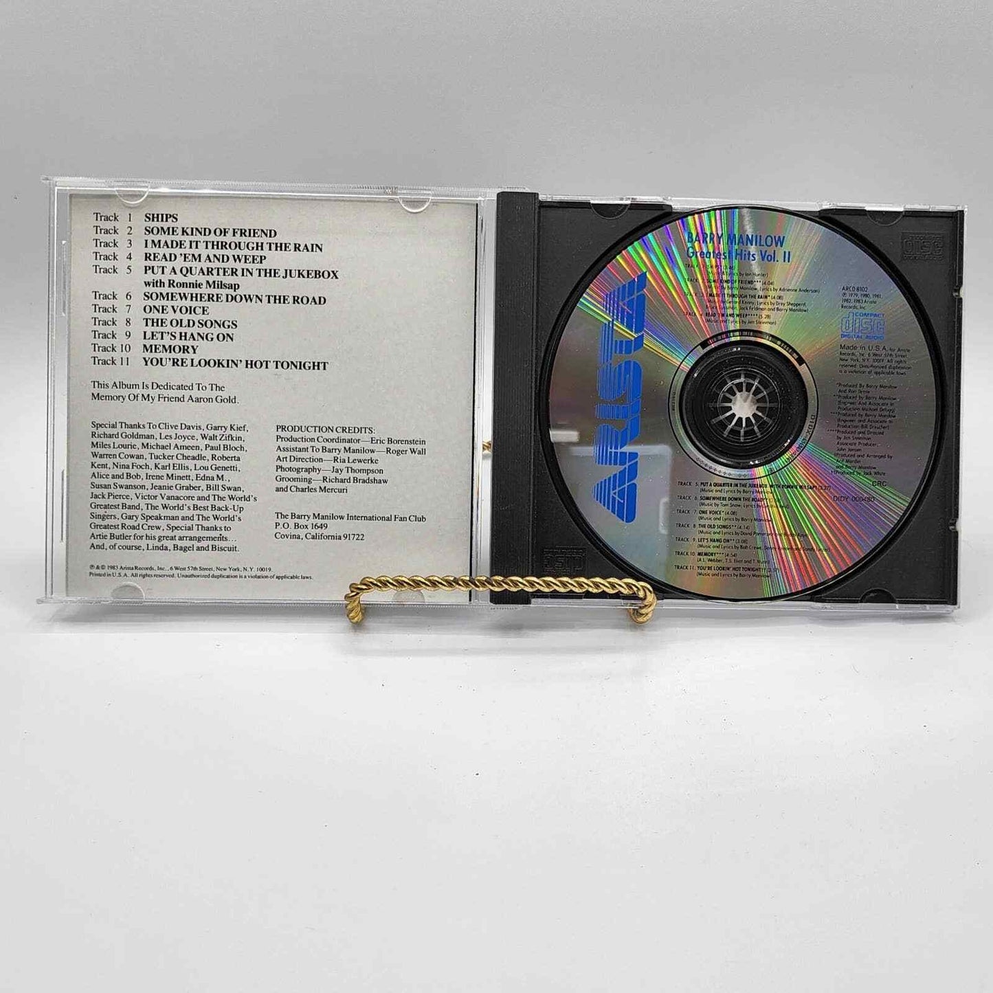 Barry Manilow Greatest Hits II Cd