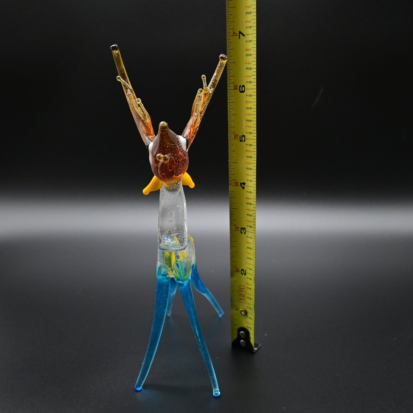 Vintage Blown Glass Buck Deer Figure