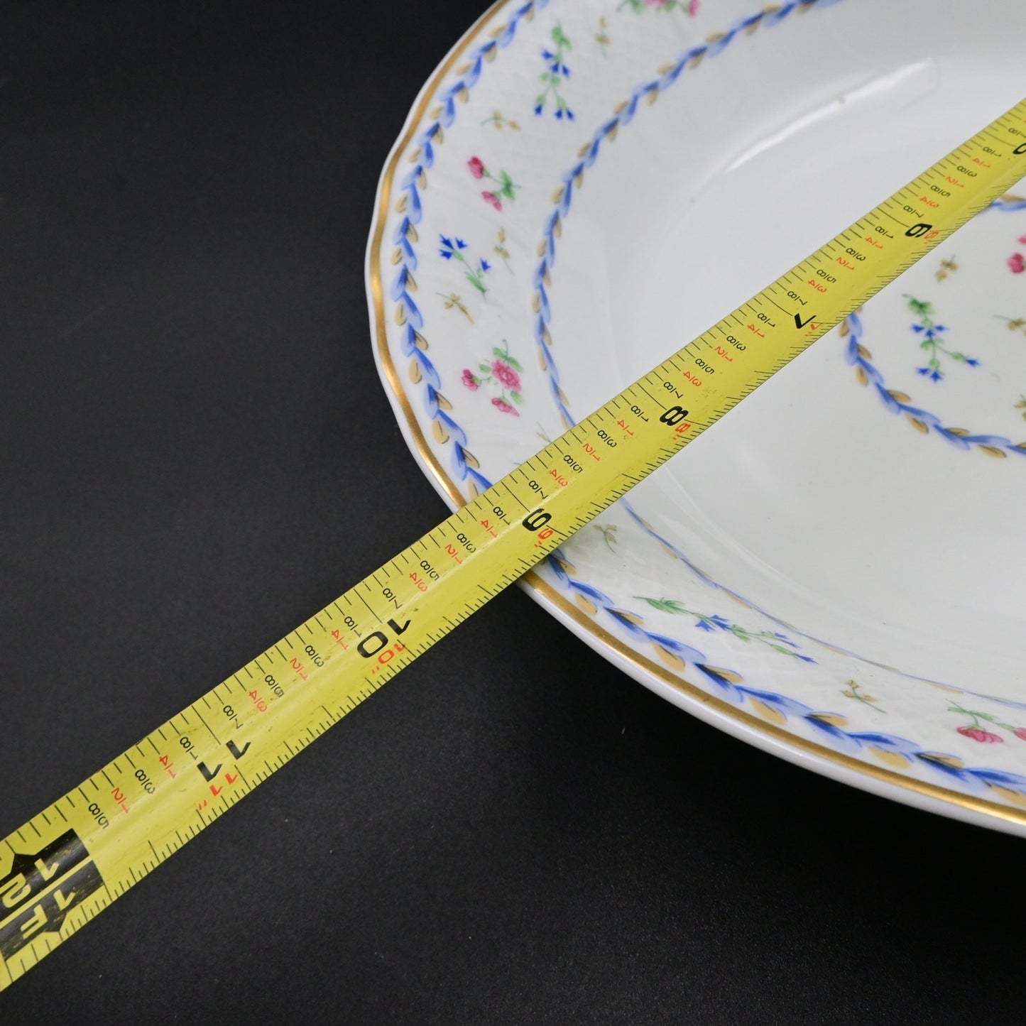 Vintage Bernardaud Limoges Artois Bleua 9" Pasta Serving Bowl Blue