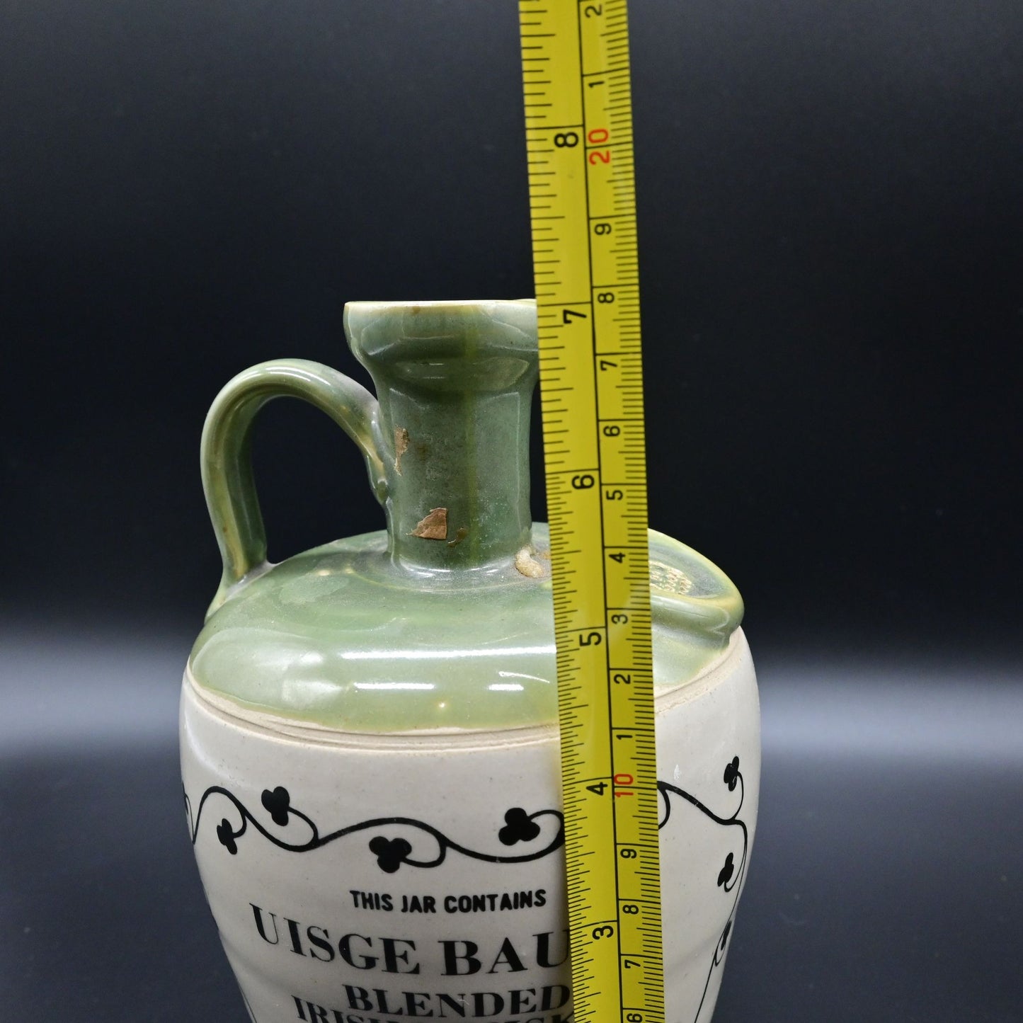 Tullamore Dew Blended Irish Whiskey Ceramic Jug Decanter