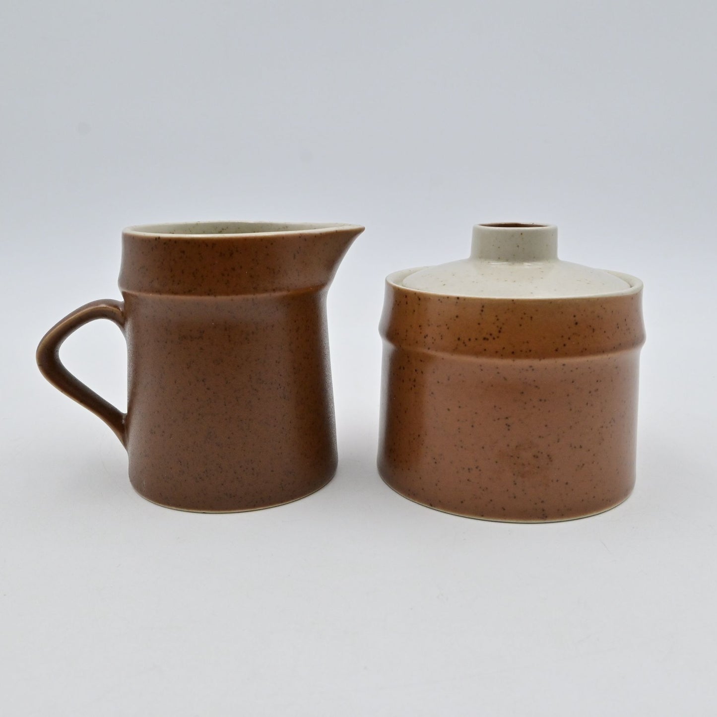Catalina Veri-Stone Onedia Creamer & Sugar Set Speckled Brown