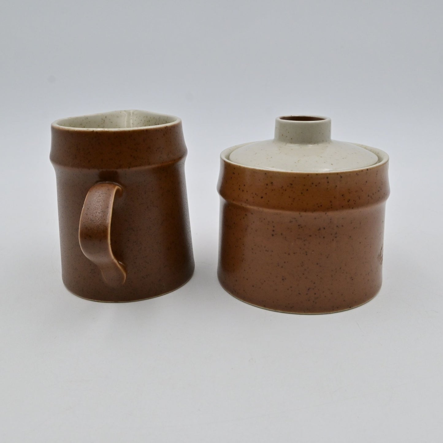 Catalina Veri-Stone Onedia Creamer & Sugar Set Speckled Brown