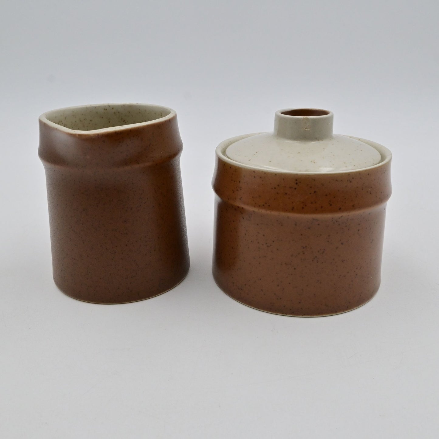 Catalina Veri-Stone Onedia Creamer & Sugar Set Speckled Brown