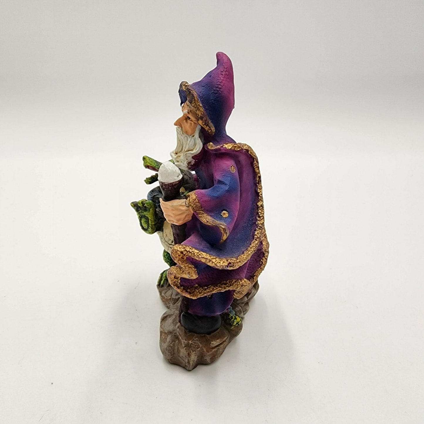 Resin Wizard With Dragon Fantasy Figure