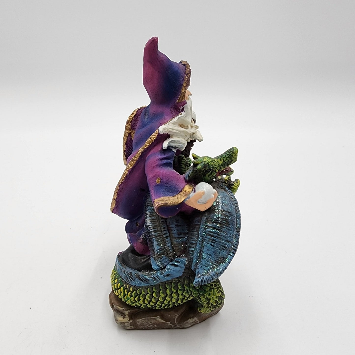 Resin Wizard With Dragon Fantasy Figure