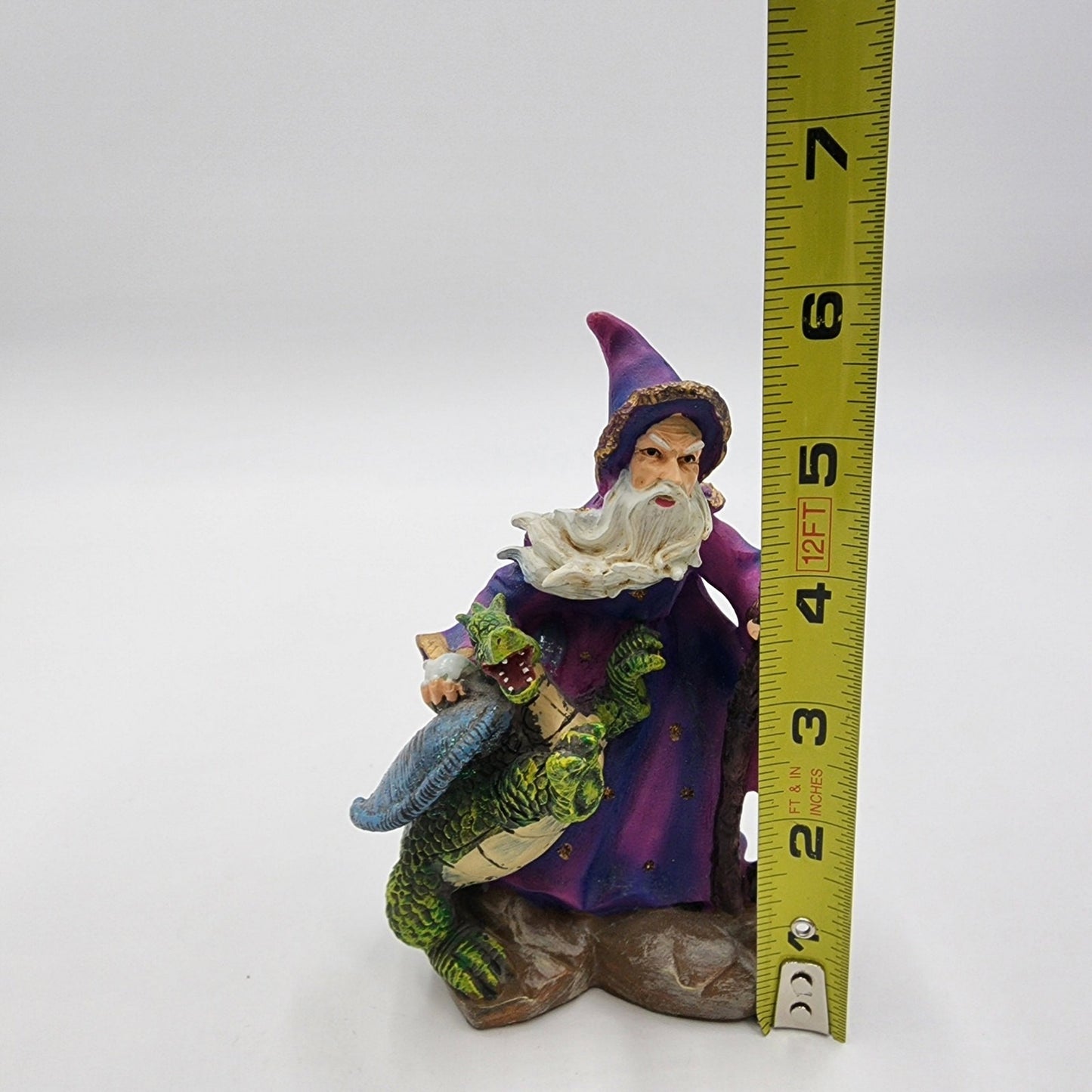 Resin Wizard With Dragon Fantasy Figure