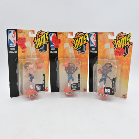 NBA Jams Collectible Figures Set Of 3: Keith Van Horn, Glen Rice, & Shawn Kemp