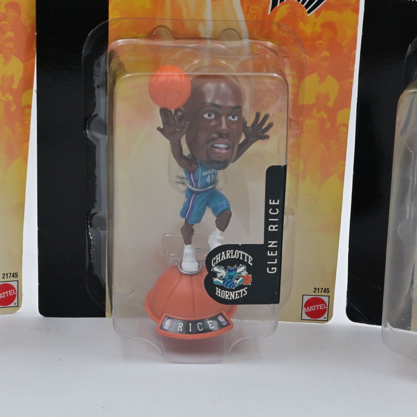 NBA Jams Collectible Figures Set Of 3: Keith Van Horn, Glen Rice, & Shawn Kemp