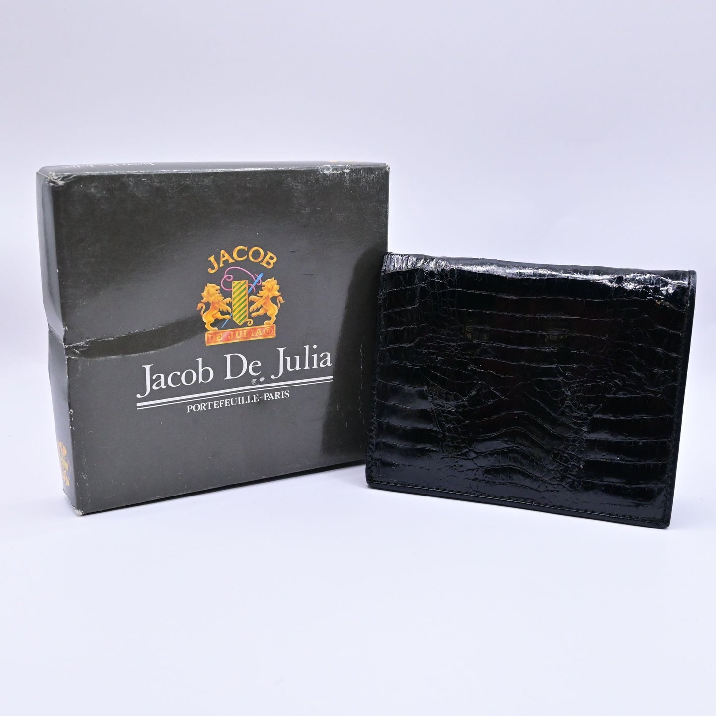 Jacob De Julia Black Genuine Leather Wallet With Box
