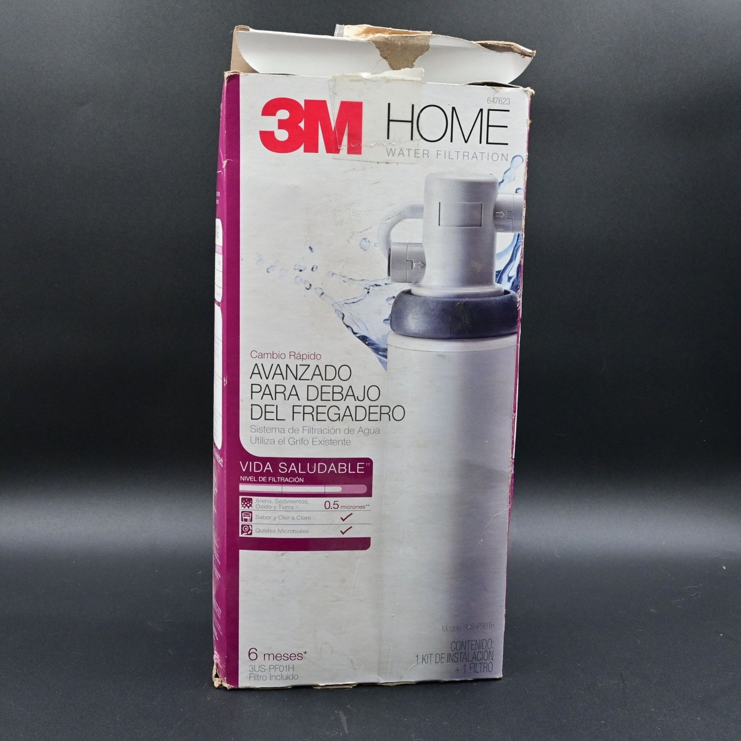 3M Home Quick Change Advanced Under Sink Filter System 3US-PS01H Open Box