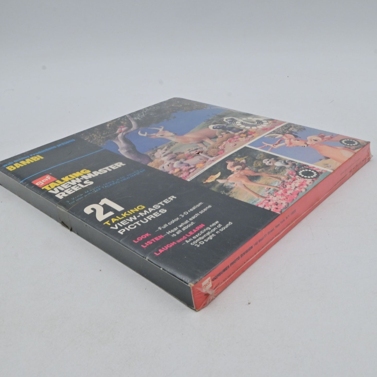 Vintage GAF Talking View-Master Reels Bambi 21 Pictures Sealed