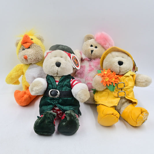 Starbucks Bearista Bear Holiday Elf, 19th, 25th, 46th Bundle Of 4